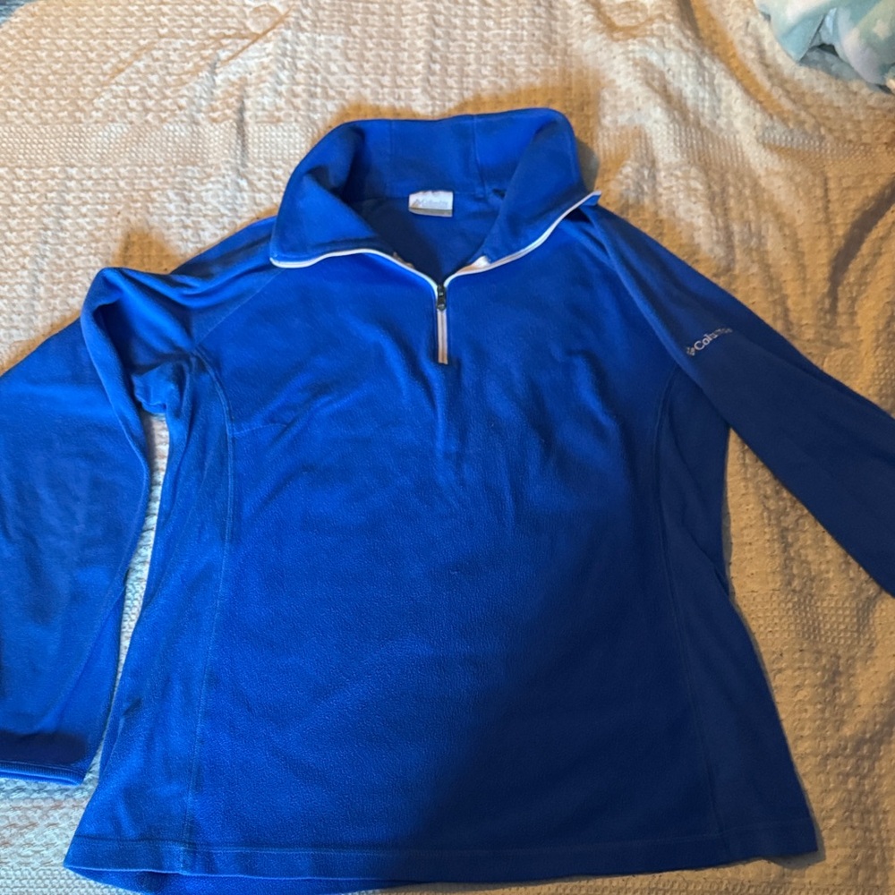 Columbia Royal Blue Pullover with White Trim